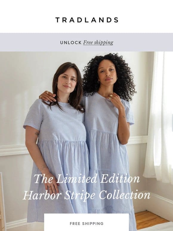 Shop The Limited Edition Harbor Stripe Collection Now