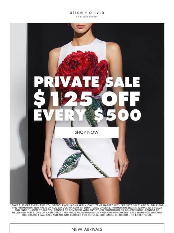 Shop The Private Sale While It Lasts!