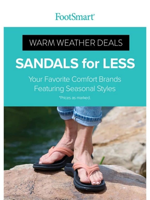 Shop Weekend Savings! Sandals， casuals and more.