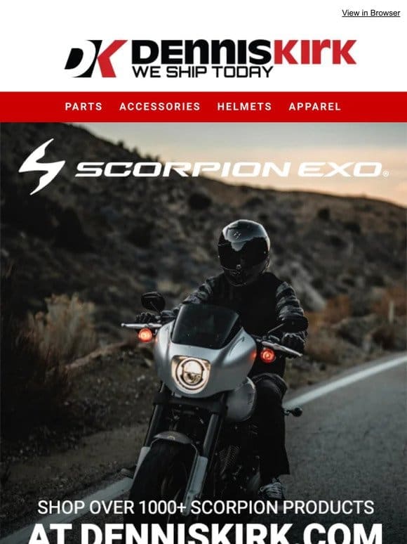 Shop the latest deals on Scorpion products for your Sport Bike