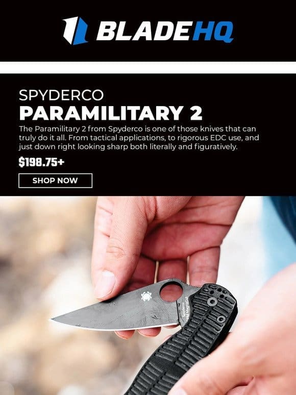 Shop this legendary Spyderco grail knife today!