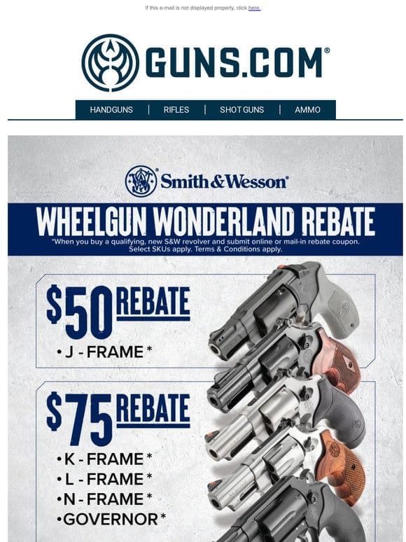Shopping In A Wheelgun Wonderland | Smith & Wesson Rebates!