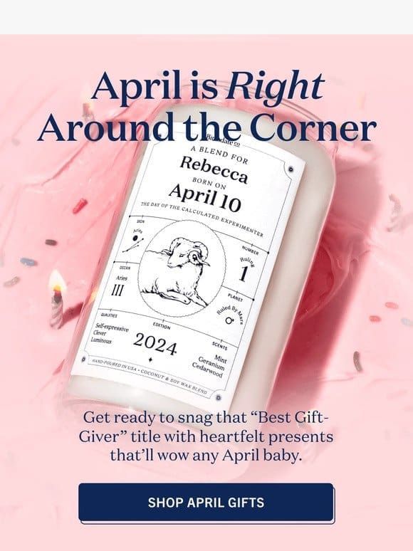 Shopping for an April baby?
