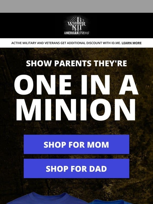 Show Parents They’re One In A Minion