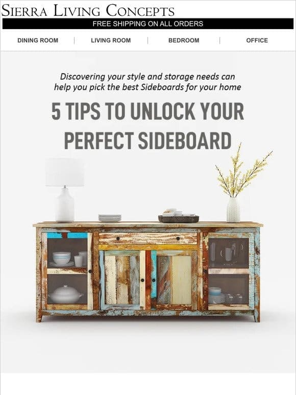Sideboard Swank: Storage That Stuns