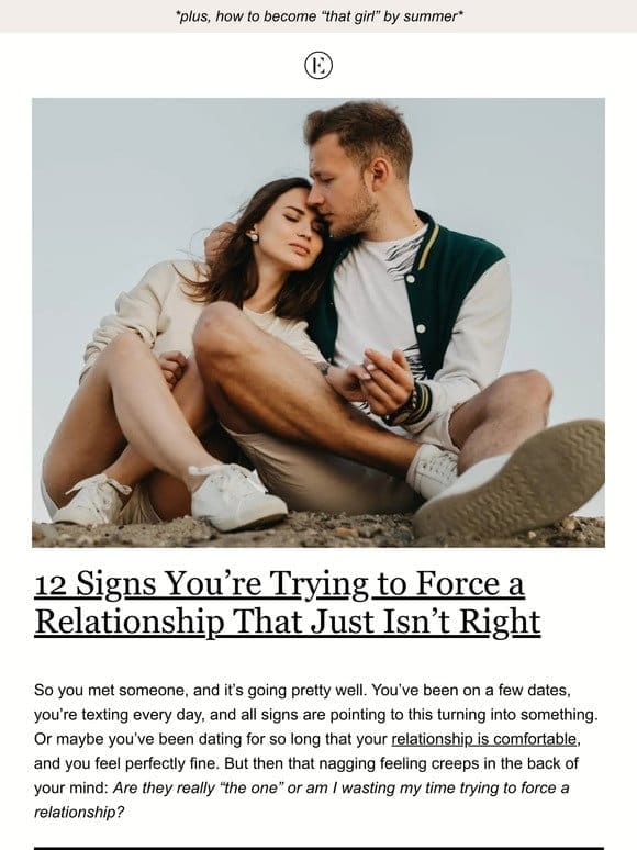 Signs You’re Trying to Force a Relationship That Isn’t Right