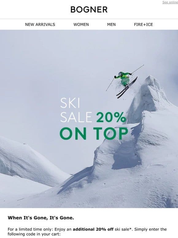 Ski SALE | Extra 20% Off