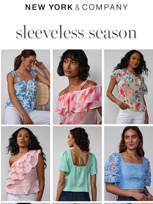 Sleeveless Season Is Here!?? New Sunny Tops Have Arrived…