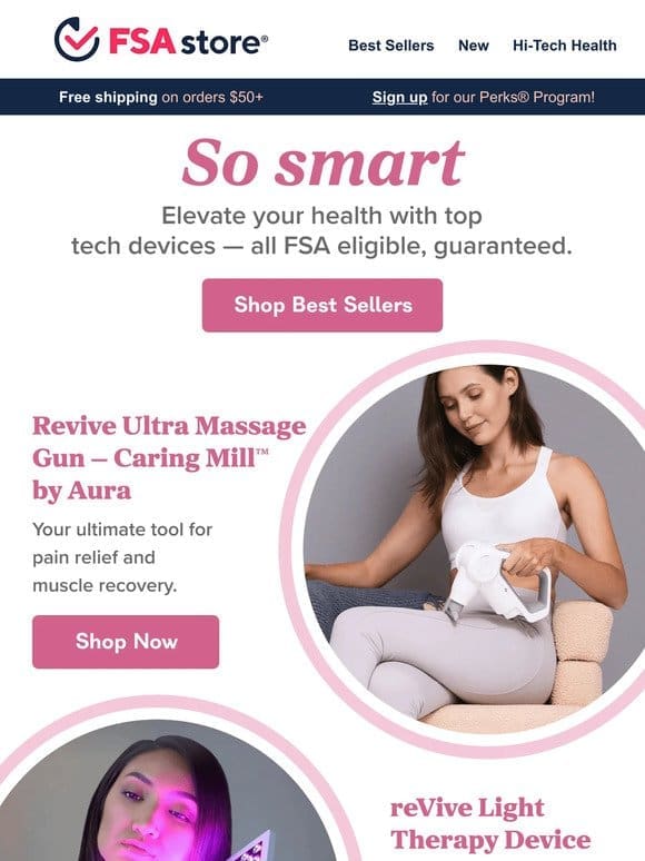 Smarter health tech is here (and FSA eligible!)