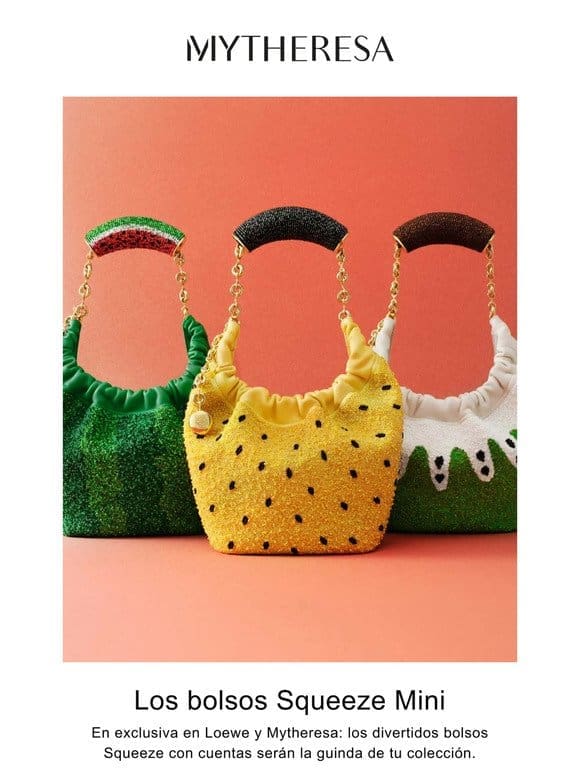 Solo en Mytheresa y Loewe: bolsos Squeeze Fruit Mini