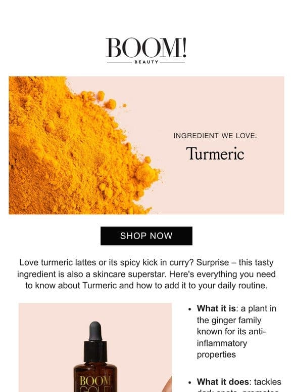 Spice up your skincare with Turmeric