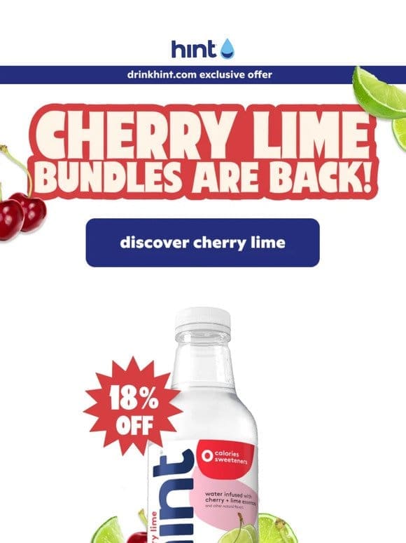Spoiler Alert: Cherry Lime makes a splashy comeback!