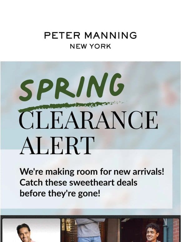 Spring Clearance Alert!