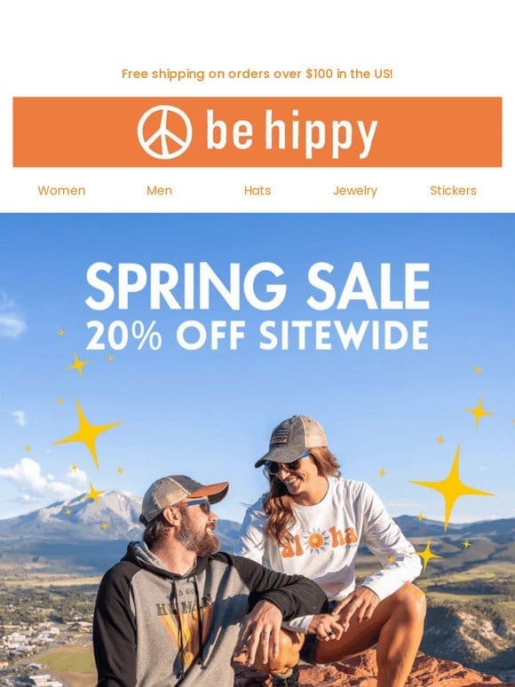 Spring Flash Sale: 20% Off Sitewide
