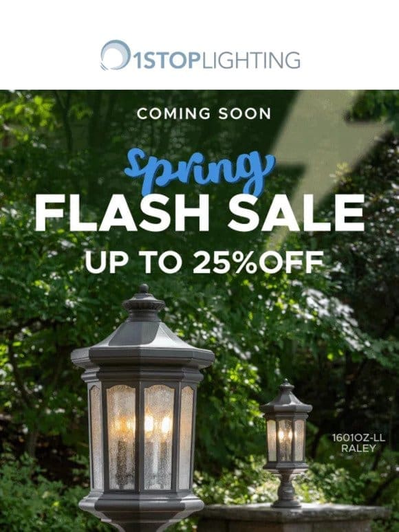 Spring Flash Sale Coming Soon…