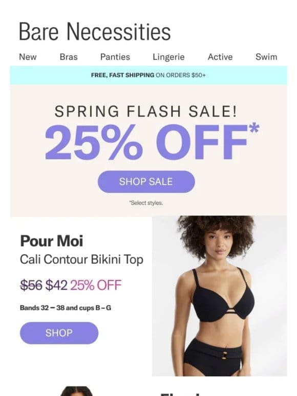 Spring Flash Sale: Get 25% Off Swimwear
