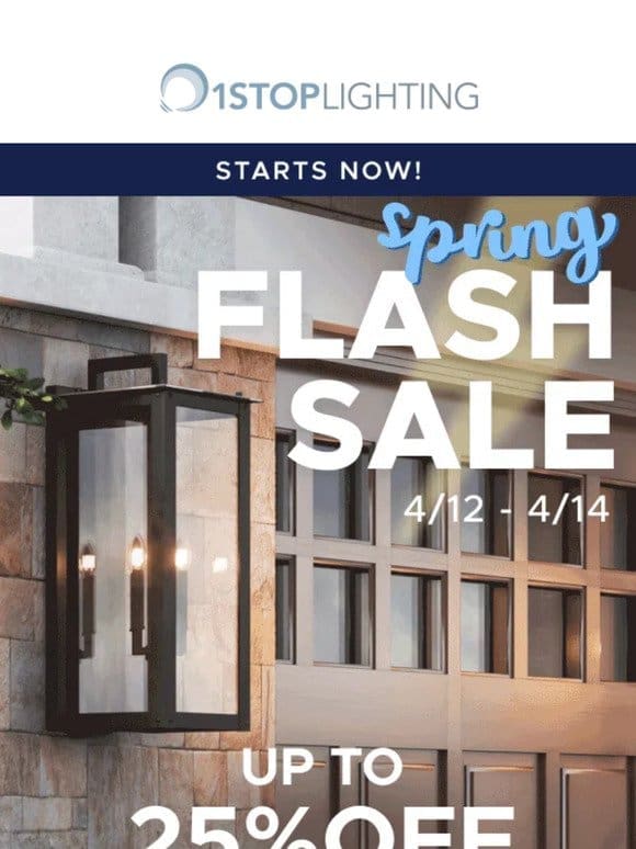 Spring Flash Sale Starts NOW!!!