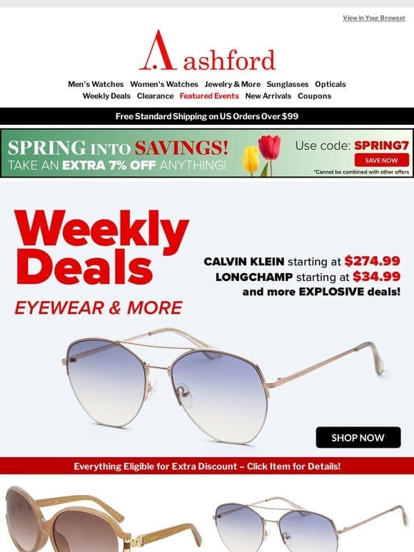 Spring Forward in Style – Discover This Week’s Eyewear Deals!