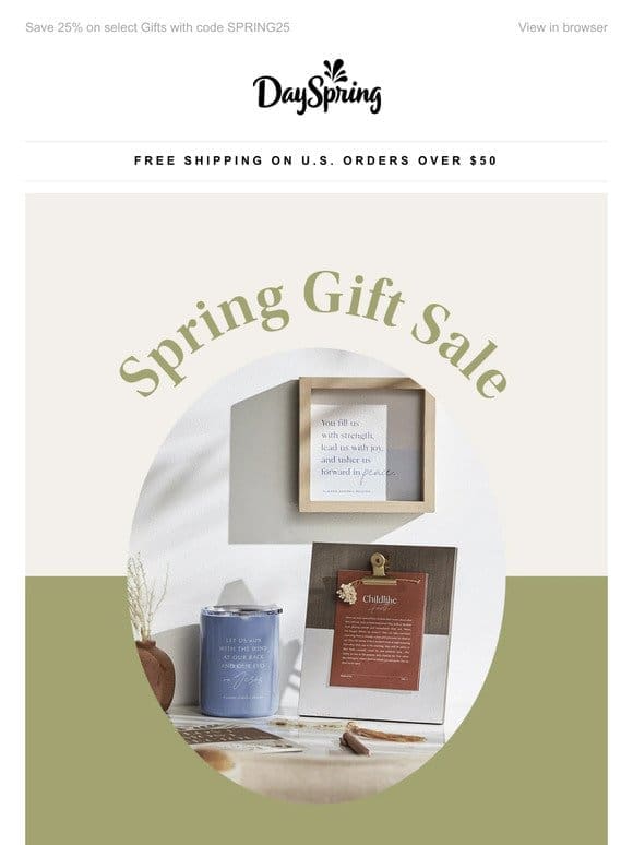 Spring Gift Sale!
