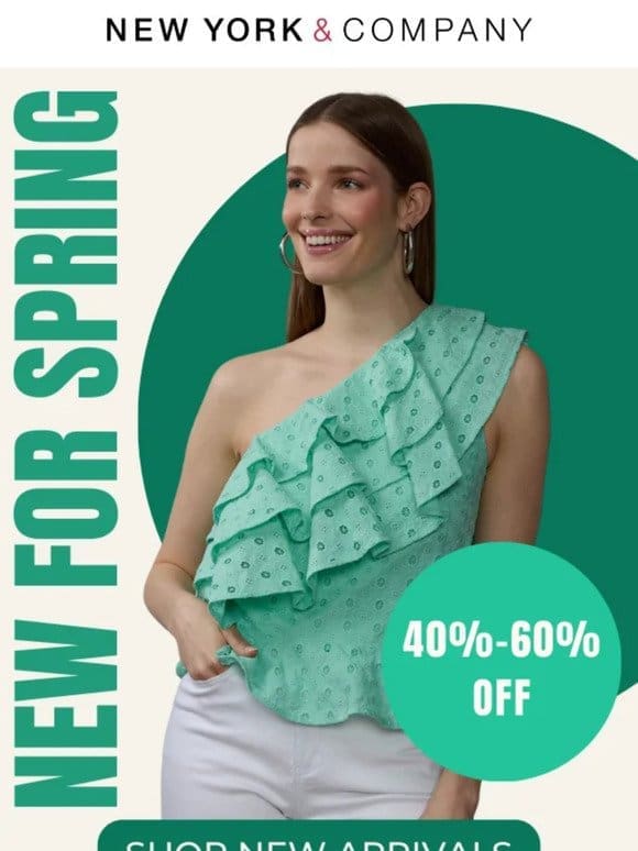 Spring Is In BLOOM  40%-60% Off The Latest Spring Trends…