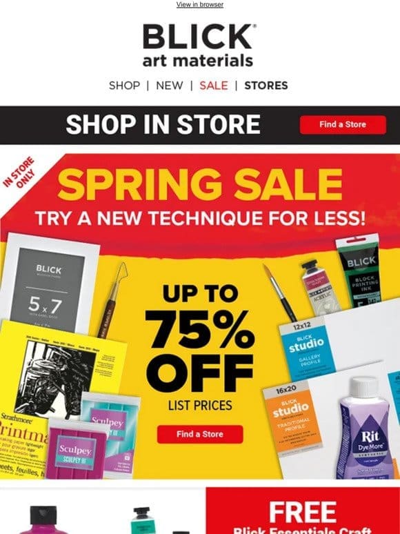 Spring Sale | Amazing deals on every media!