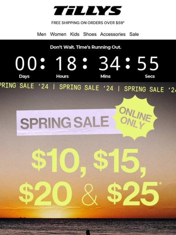 Spring Sale   Ends Today