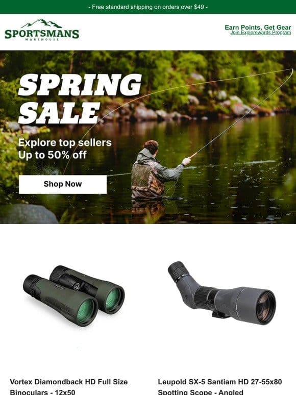 Spring Sale – Up to 50% Off Top Sellers