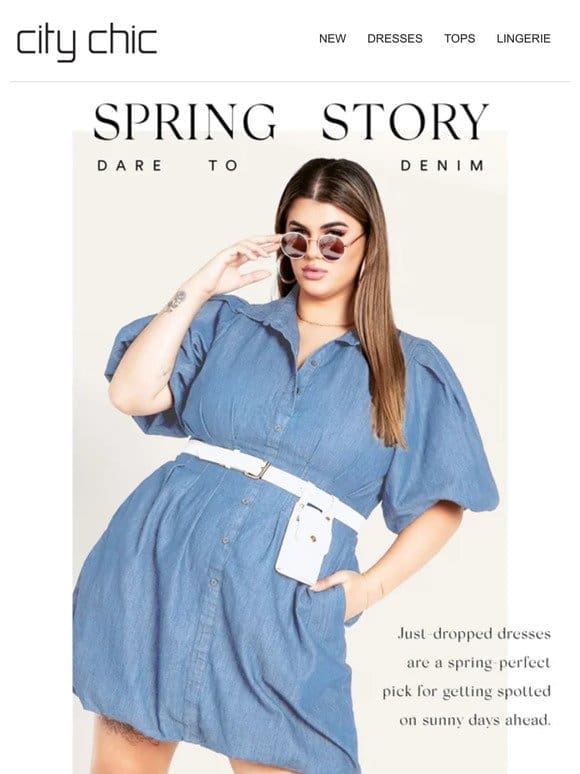 Spring Story | Dare to Denim + Up to 50% Off* Your Order
