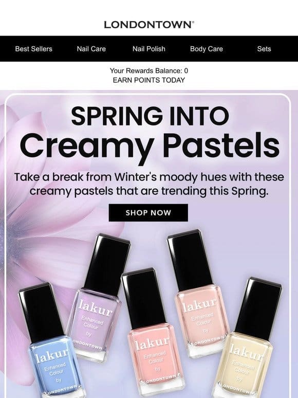 Spring into Creamy Pastels