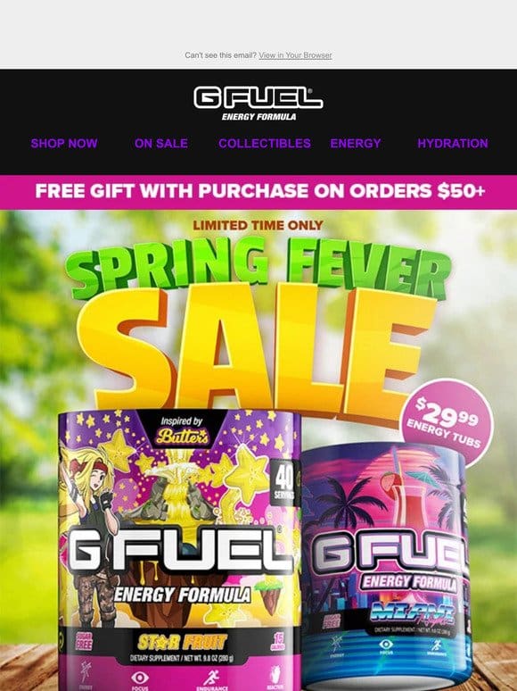 Spring into Savings with G FUEL