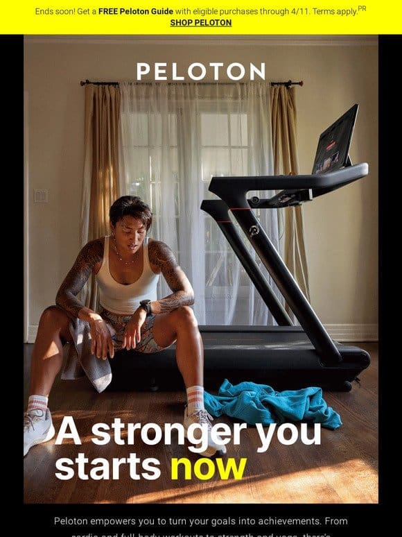 Spring into action with Peloton