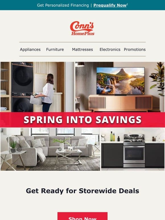 Spring showers bring in flowers and storewide deals!