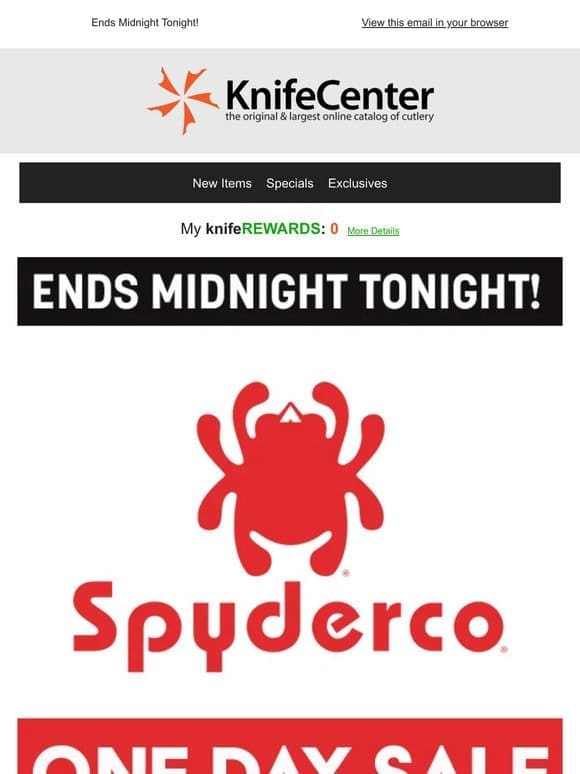 Spyderco One-Day Sale | 200+ Items!