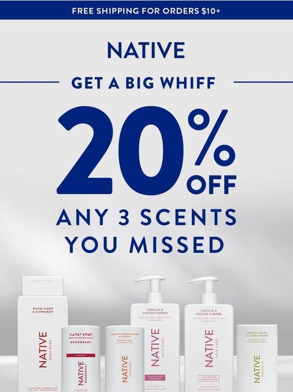 Starting now: 20% off Scents You Missed