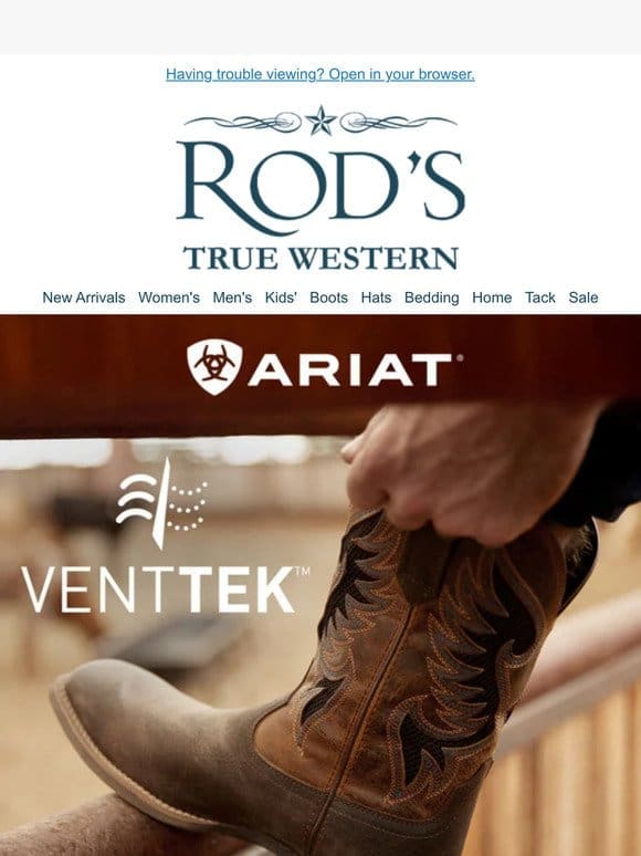 Stay Cool with Ariat VentTEK Boots & Shirts