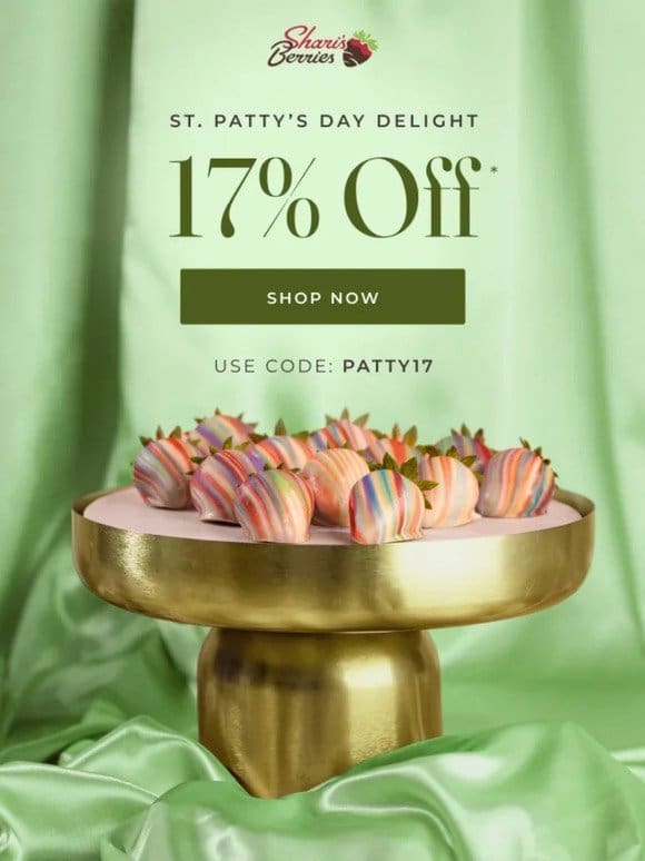 Stay Golden This St. Patrick’s Day With 17% Off
