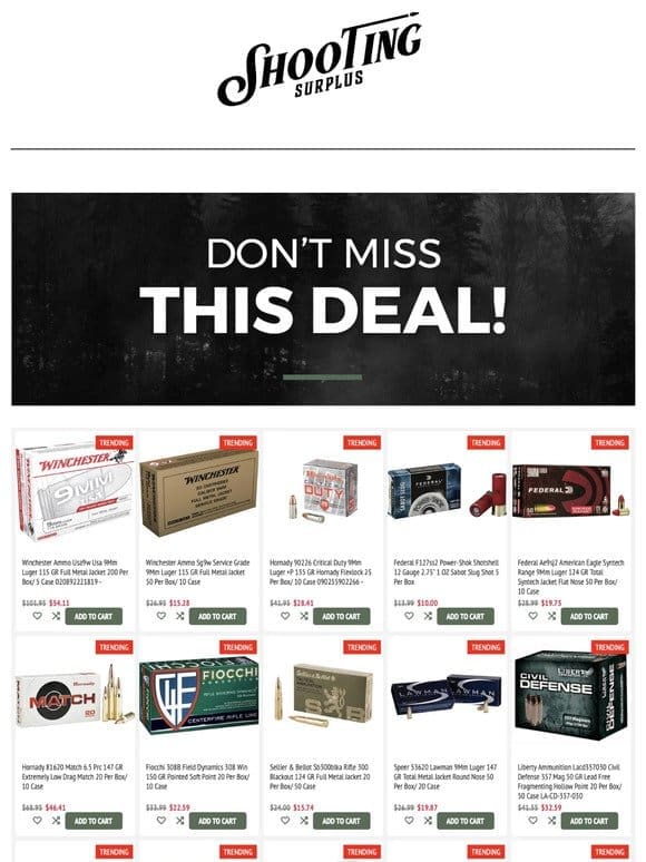 Stock Up and Save: Unbeatable Ammo Deals!
