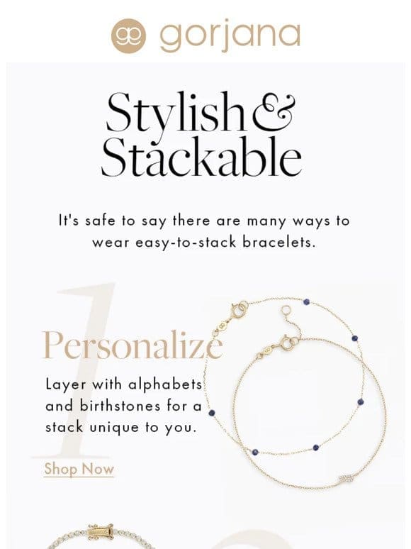 Stylish & stackable