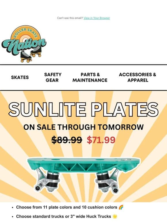 Sunlite plate sale EXTENDED ☀️