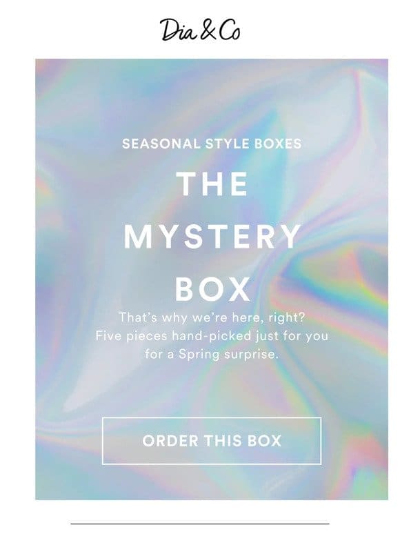 Surprise Yourself with the April Mystery Box! ✨