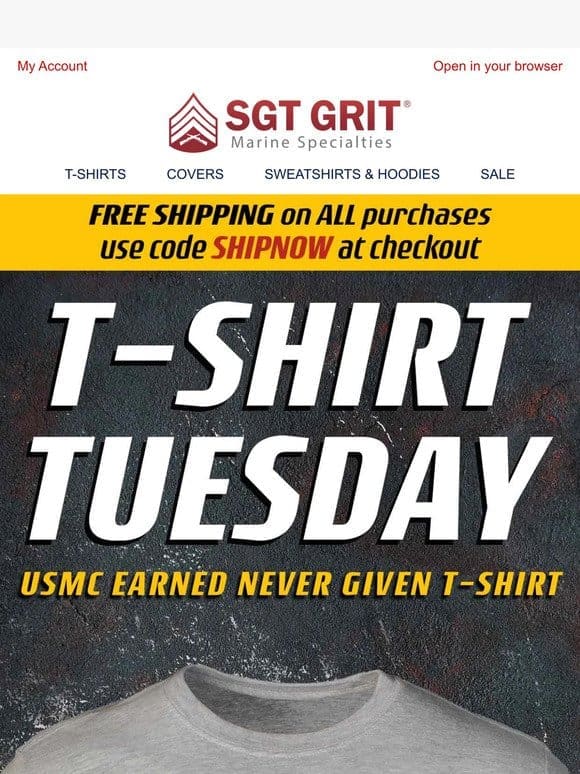 T-Shirt Tuesday: Earned， Never Given