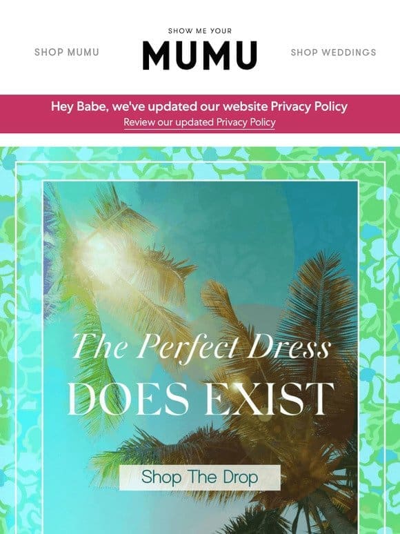 THE PERFECT DRESS…