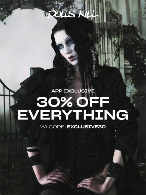 TODAY ONLY 30% OFF EVERYTHING!!!!