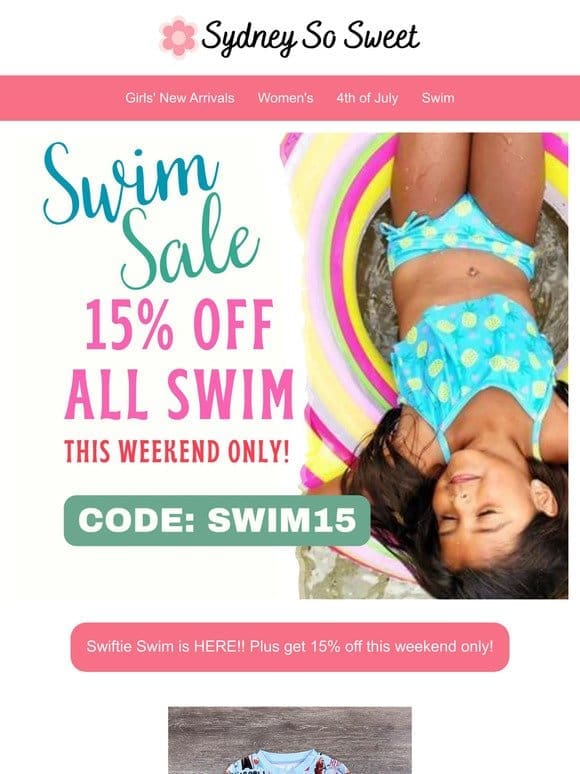 TS Swim is HERE + Take 15% Off This Weekend Only!