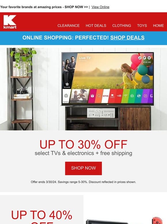 TVs， Electronics， Laptops & More on Sale!