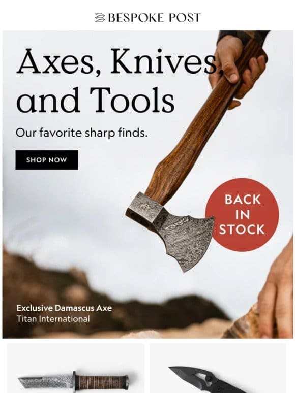 Tackle Your To-Dos With Our Exclusive Steel Axe