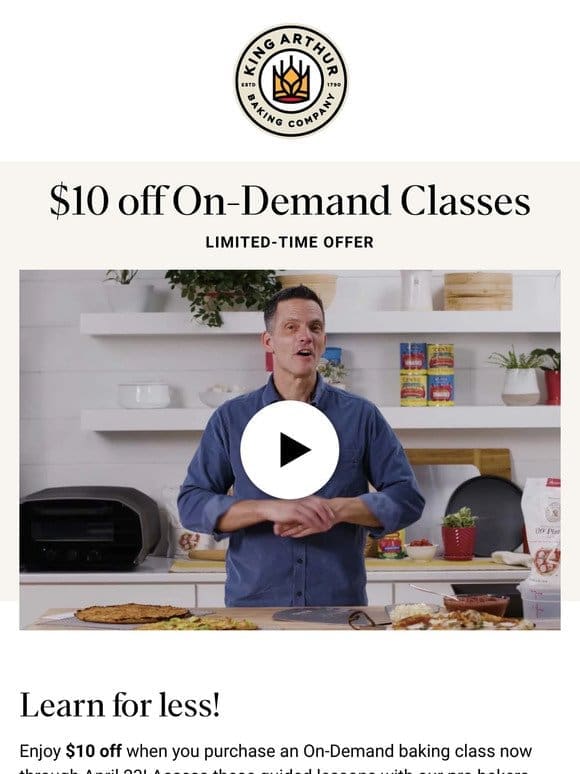 Take $10 off On-Demand Classes!