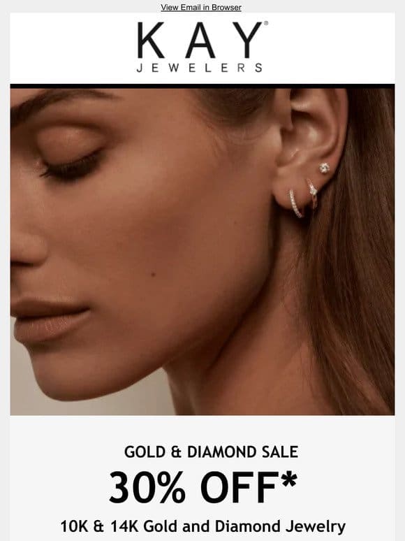 Take 30% OFF Gold & Diamonds