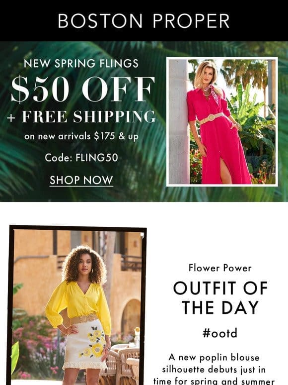 Take $50 OFF today’s #OOTD