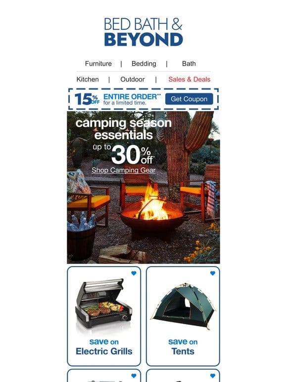 Take the Weekend Off With Up to 30% Off Camping Gear